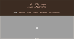 Desktop Screenshot of laflambee-deauville.com